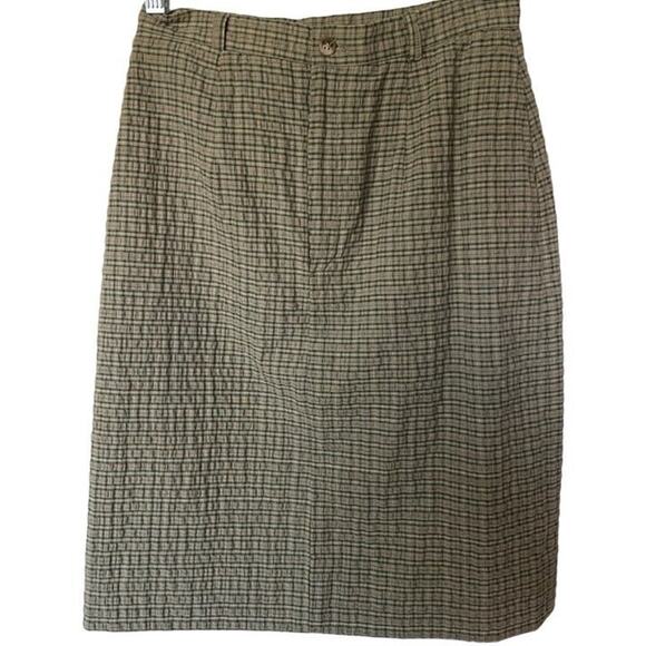 Vintage Talbots  Olive Skirt With Pockets Size 8 - Picture 1 of 8